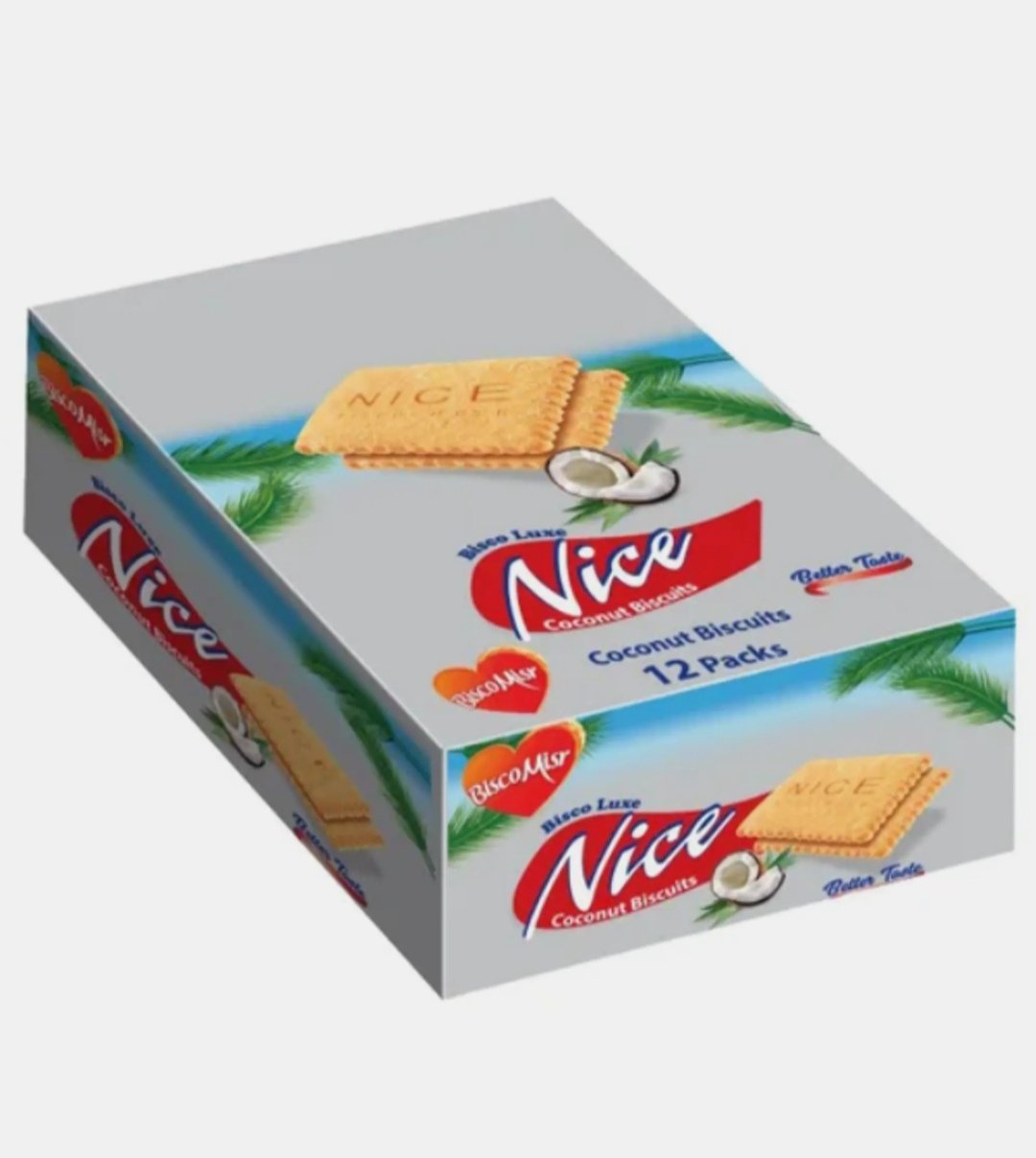 بسكو مصر نايس بسكويت بجوز الهند 6 * 12 عبوة  12 في العبوة