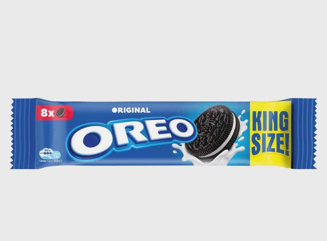 بسكويت اوريو محشو بكريمة الفانليا 8 قطع كوكيز  70 جرام