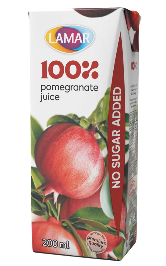 لامار عصير 100% طبيعي رمان200 مل