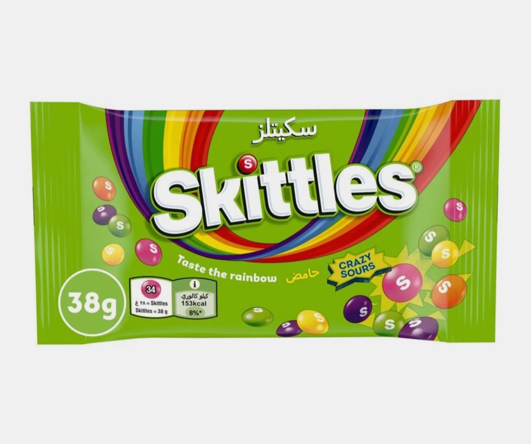 سكيتلز حلوي بنكهه حامضة 38 غم