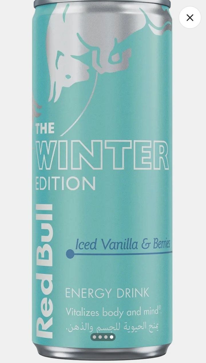 ريد بول ايس بنكهه الفانيليا والتوت 250 جم