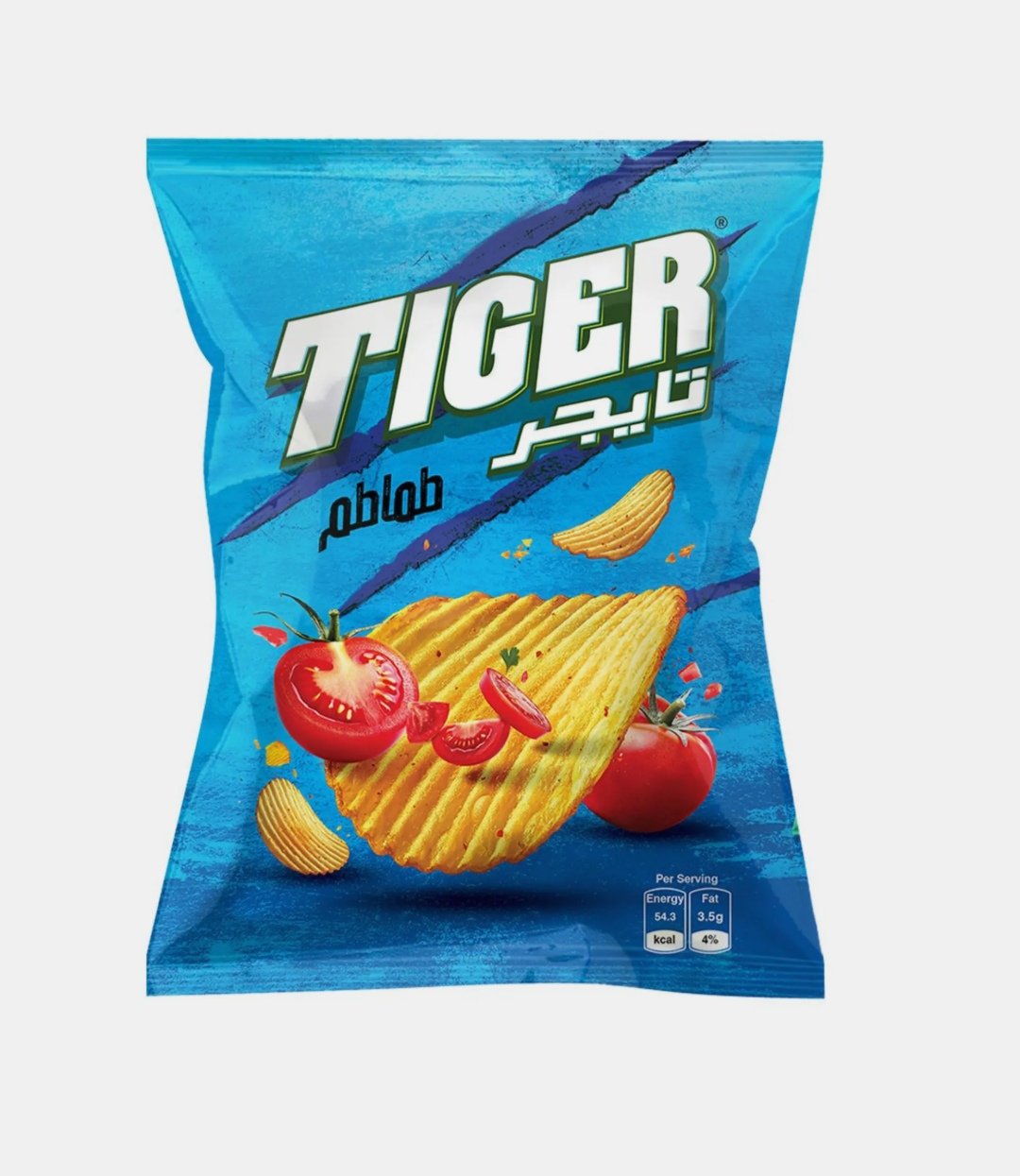 تايجر رقائق بطاطس بنكهه الطماطم 52 -62 جم