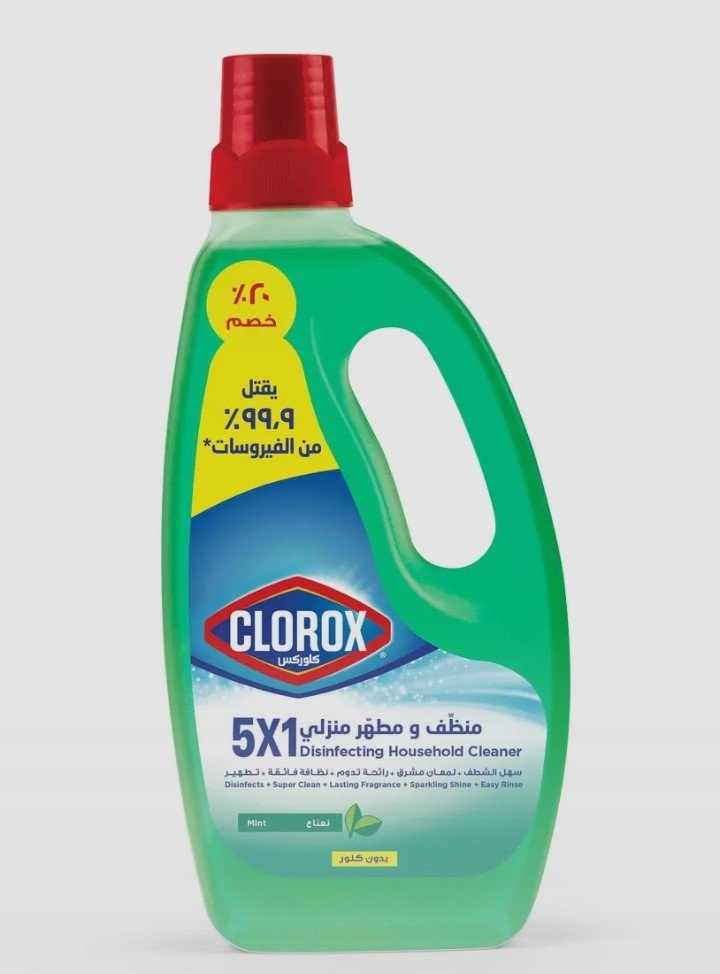 كلوركس 5*1 منظف ومطهر منزلي بالنعناع 700 مل