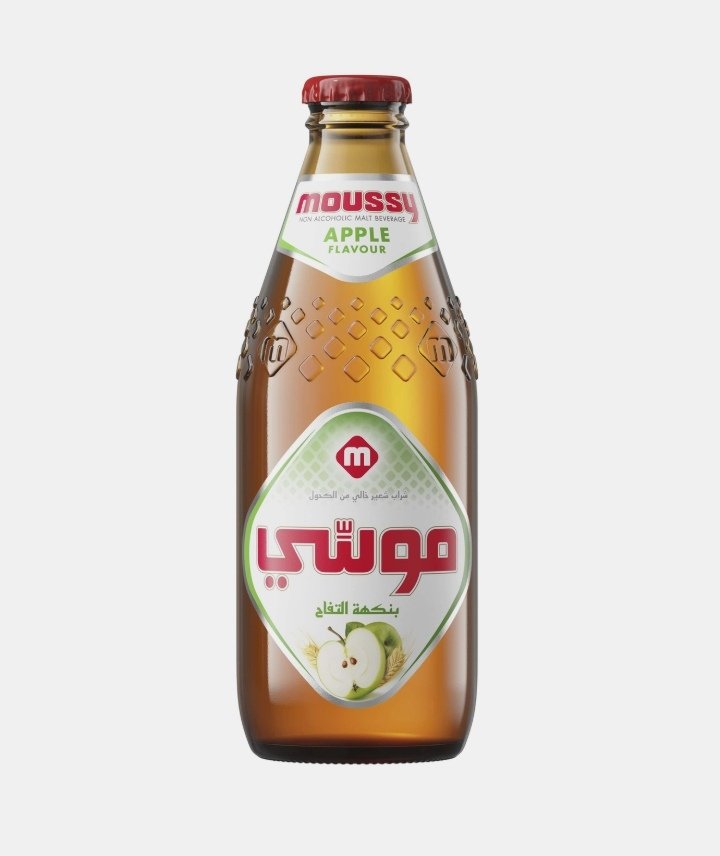 موسي مشروب شعير خالي من الكحول بنكهه التفاح 275 مل