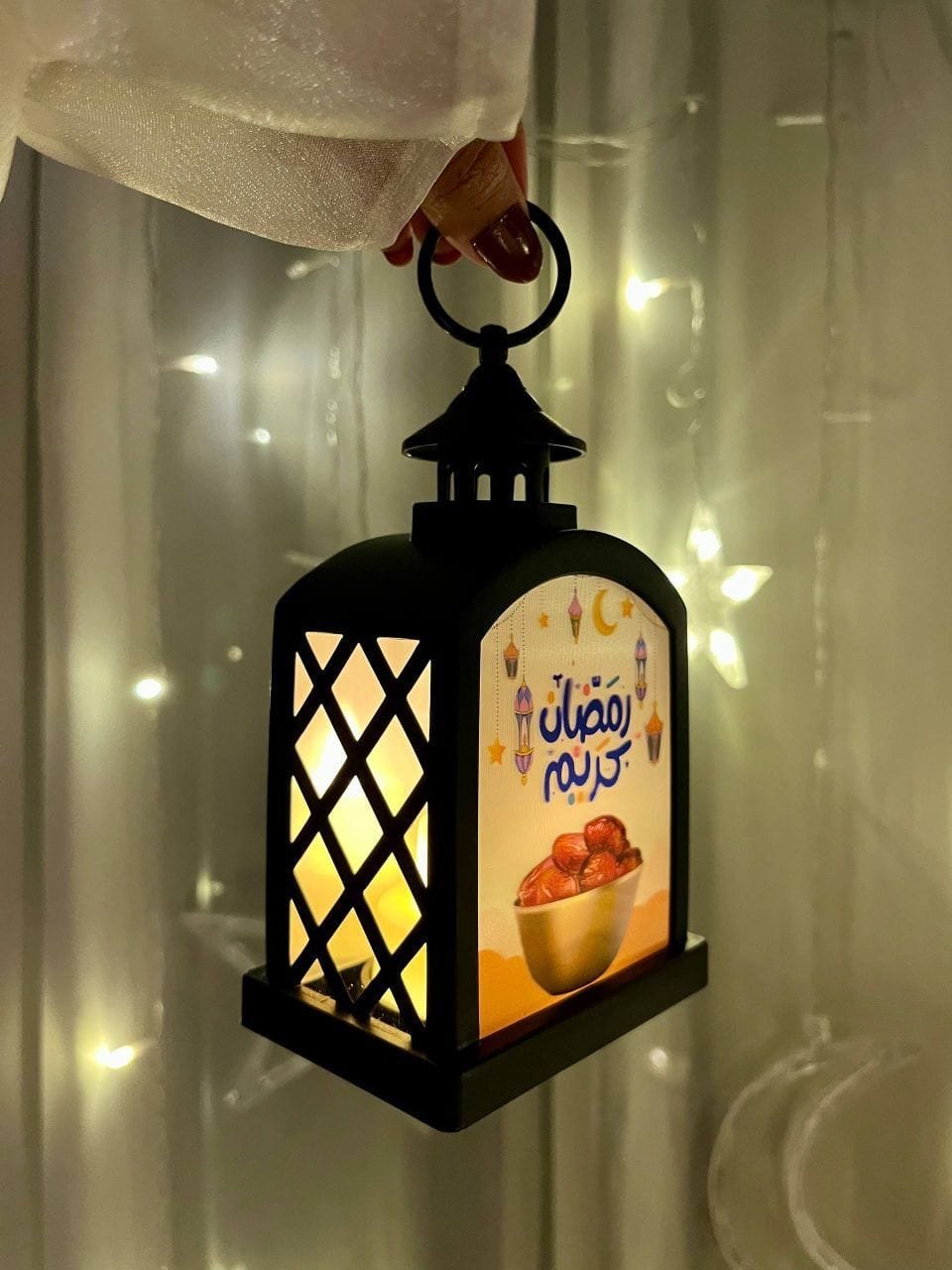 فانوس رمضان مضئ