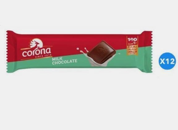 كورونا شوكولاته حليب 12 عبوة