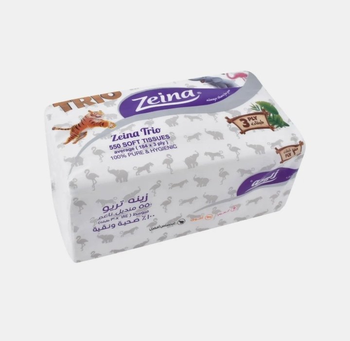 مناديل زينه 550 منديل تريو