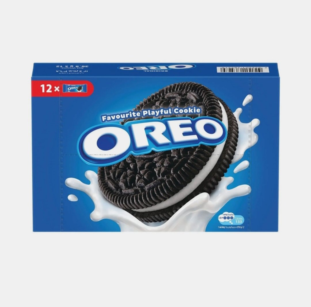 اوريو مونوبولي بسكويت سندوتش اصلي بالكاكاو محشو بالفانليا 36.8 *12 جم