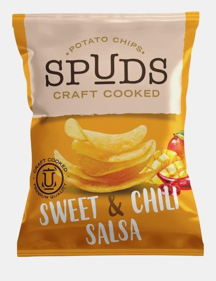 سبادز كرافتت رقائق البطاطس المطبوخة بالصلصه الحلوة والفلفل الحار 33- 43 غرام